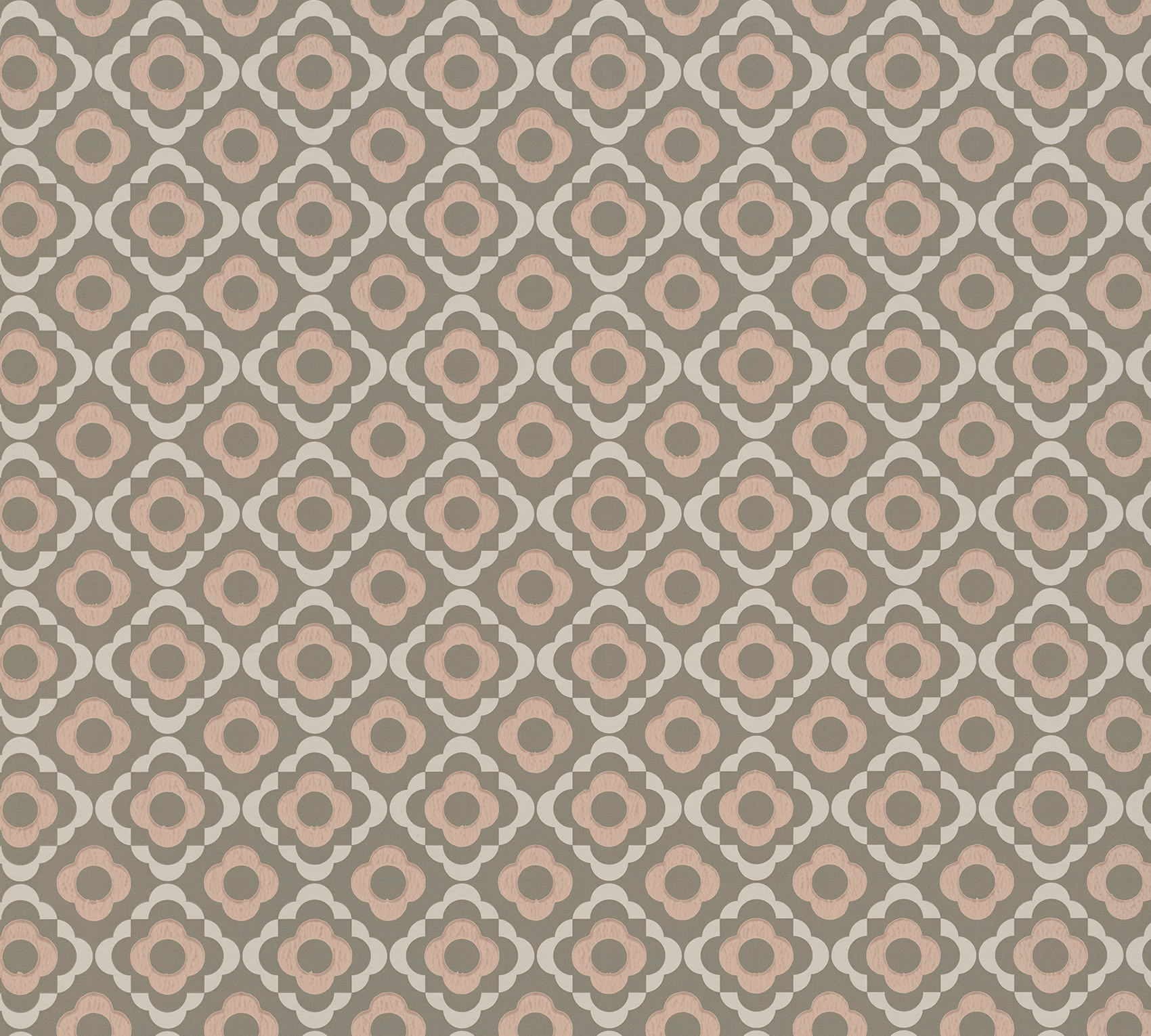 Обои Paint & Paper Library Botany Quatrefoil Tallanstown Grey 0360QUTALLA